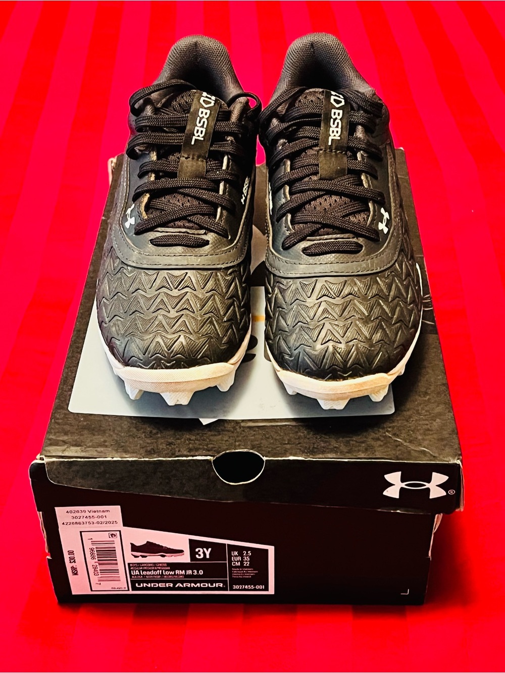 Under Armour UA Leadoff Low RM Jr 3.0 Baseball Cleats